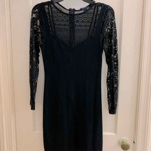 French connection black knitted dress size 6 - Picture 1 of 6